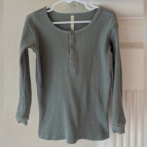 Rylee + Cru | Ribbed Forest Henley Shirt